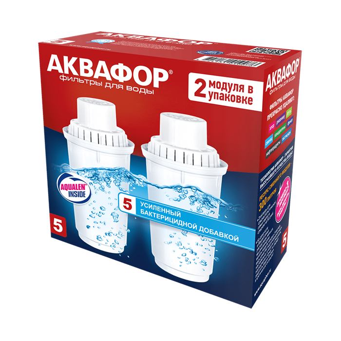 Сменный модуль для кувшинов Аквафор B5 (B100-5) комплект 2 шт. 1713