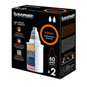 {{photo.Alt || photo.Description || 'Сменный модуль для кувшинов Барьер Железо комплект 2 шт.'}}