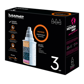 {{photo.Alt || photo.Description || 'Сменный модуль для кувшинов Барьер Железо комплект 3 шт.'}}